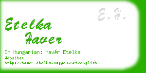 etelka haver business card